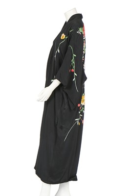 Lot 306 - Two embroidered kimonos/robes, Oriental embroidered for the European market, 1930s