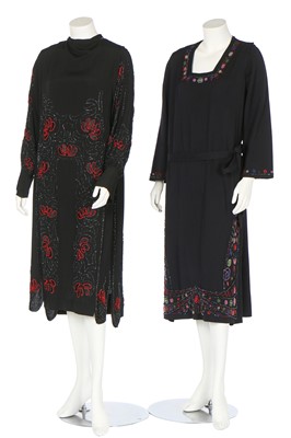 Lot 355 - Two beaded dresses, early-mid-1920s