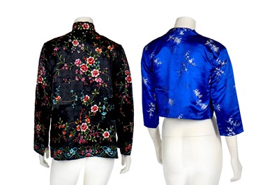Lot 276 - A group of Hong Kong Chinese brocaded and embroidered garments, 1960s