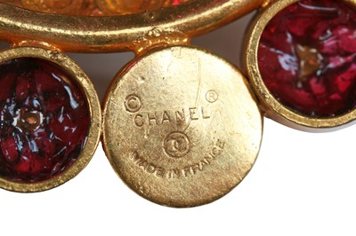 Lot 148 - A Chanel gilt metal brooch, 1970s