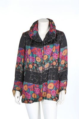 Lot 310 - A printed lamé evening jacket, late 1920s or early 30s