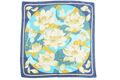 Lot 88 - An Hermès silk-cashmere blend scarf, modern