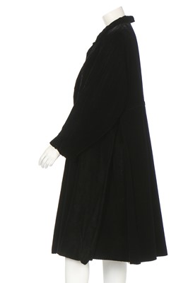 1950s black hot sale velvet coat