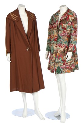 Lot 384 - Four coats/jackets in autumnal shades, 1920s