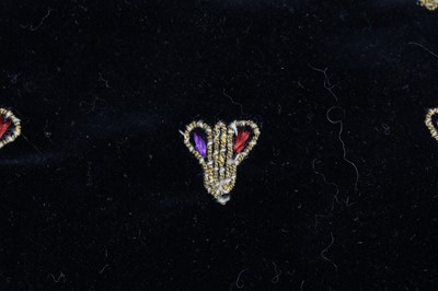 Lot 328 - Two black velvet coats, 1930s