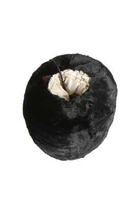 Lot 328 - Two black velvet coats, 1930s