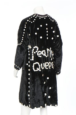 Lot 326 - A 'Pearly Queen' black velvet jacket, 1930s