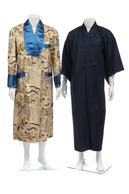 Lot 489 - Six men's kimonos/robes, mainly Japanese, mainly mid-20th century