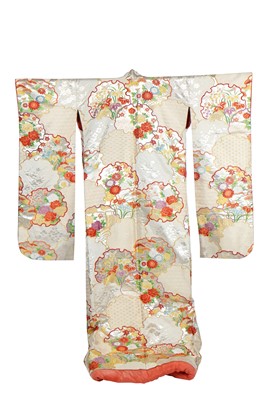 Lot 453 - Two silk wedding kimonos, Japanese, second half of the 20th century