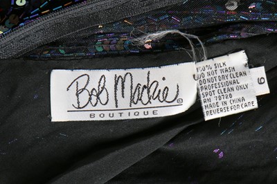 Lot 233 - A Bob Mackie beaded and sequined mesh evening gown, 1980s