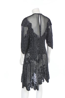 Lot 233 - A Bob Mackie beaded and sequined mesh evening gown, 1980s
