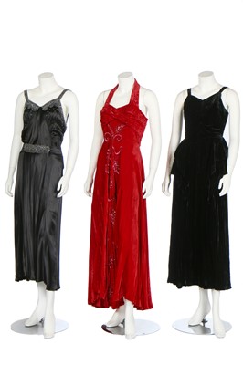 Lot 298 - A group of evening wear, 1940s