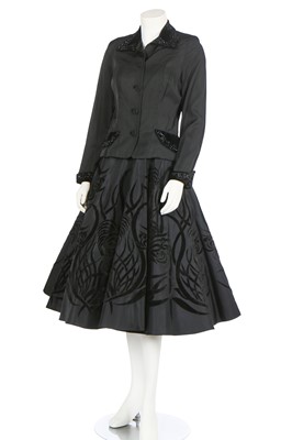 Lot 285 - A large group of mainly black and pink cocktail wear, mainly 1950s