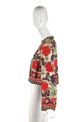Lot 321 - A Marc Bohan for Christian Dior chinoiserie lamé jacket, probably Autumn-Winter 1975-76