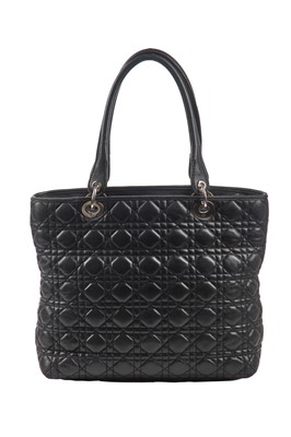 Lot 104 - A Dior black Cannage lambskin leather shoulder bag, 2000s
