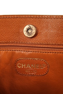 Lot 16 - A Chanel tan leather shoulder bag, 1997-1999