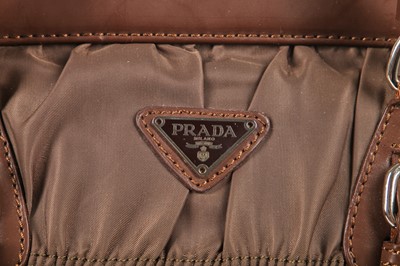 Lot 107 - Prada Gaufre brown nylon bag, modern
