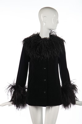 Lot 403 - An Yves Saint Laurent black velvet jacket, 1990s