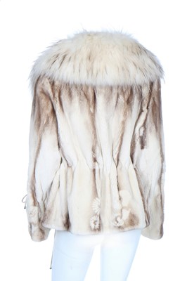 Lot 109 - A shaved mink coat with hood, probably 1990s