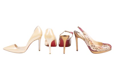Lot 76 - Four pairs of Christian Louboutin shoes, 2000s-modern