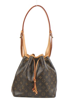 Lot 12 - A Louis Vuitton monogrammed canvas and leather bucket bag, probably 1980s