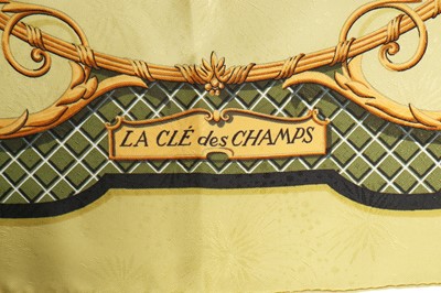 Lot 85 - An Hermès silk scarf, 'La Clé des Champs', reissue of a 1965 design, modern