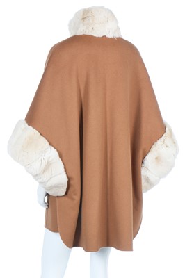 Lot 100 - A Loro Piana camel baby cashmere cape, modern