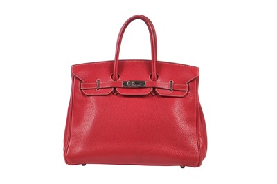 Lot 69 - An Hermès Rouge Braise togo leather Birkin 35, 2002