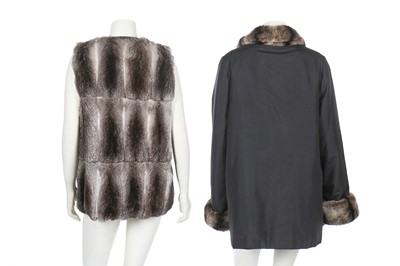 Lot 110 - A chinchilla fur gilet, modern