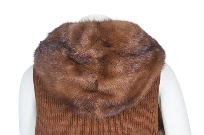 Lot 111 - A sable fur gilet, modern