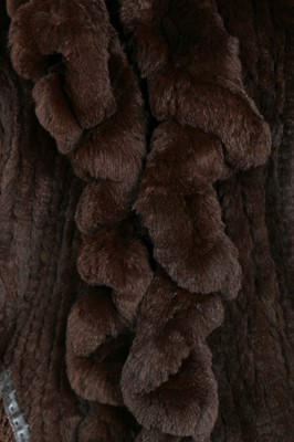 Lot 116 - Three knitted rabbit fur garments, modern