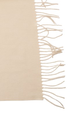Lot 90 - An Hermès ivory cashmere shawl, modern