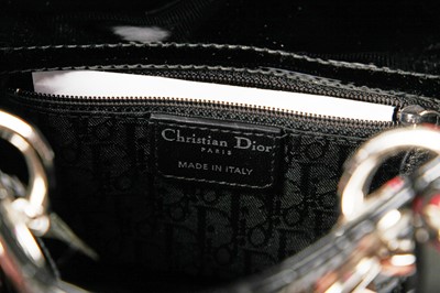 Lot 65 - A mini Lady Dior bag in Cannage patent leather, circa 2008