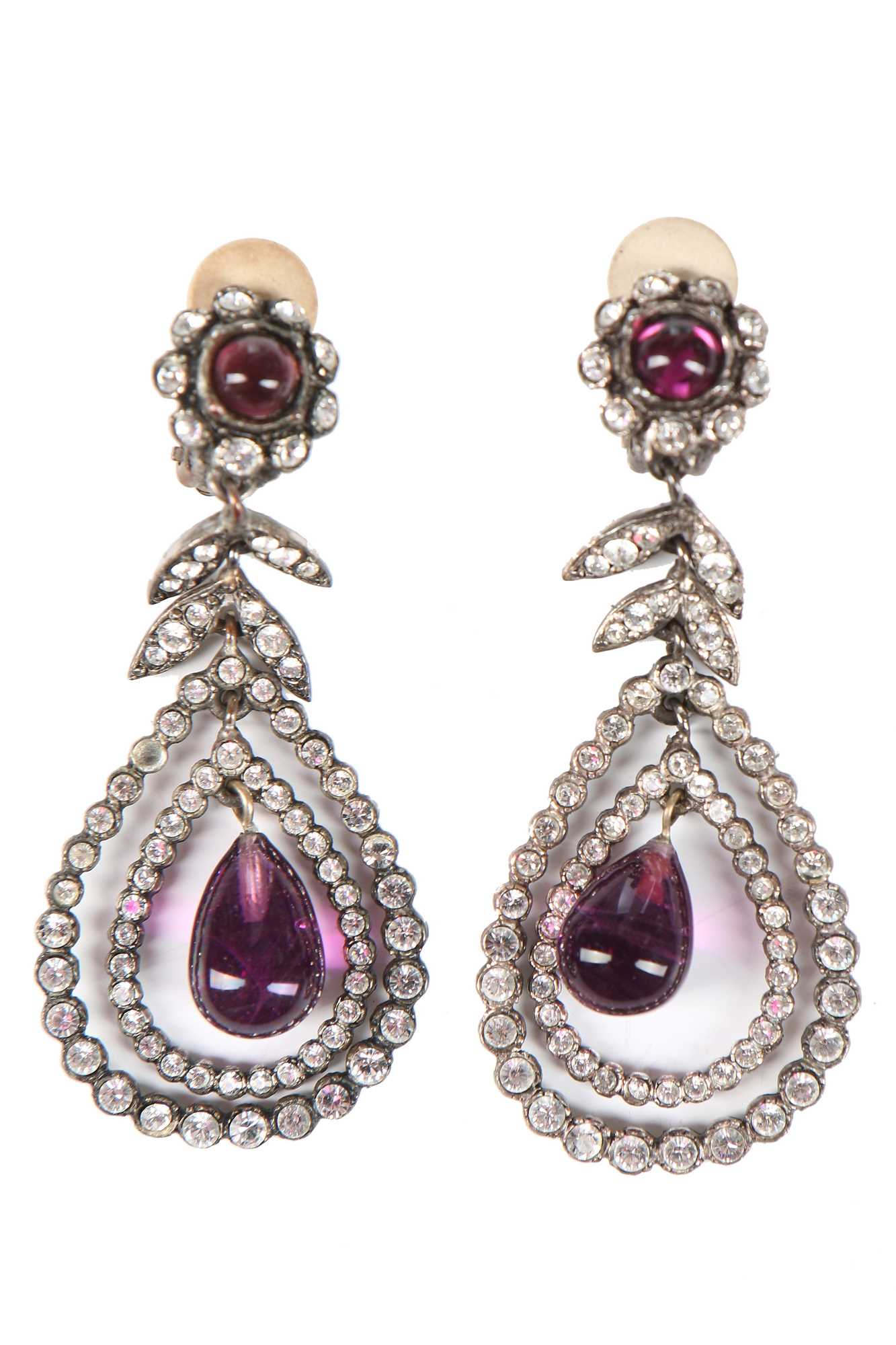 Lot 39 - Two pairs of Christian Dior earrings, late 1990s