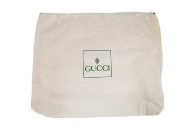 Lot 101 - A Gucci navy leather handbag, 1980s