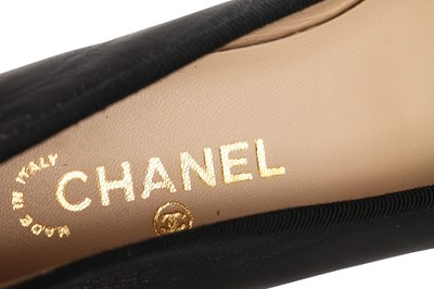 Lot 17 - Two pairs of Chanel two-tone leather ballet flats, modern