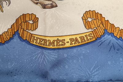 Lot 53 - Two Hermès printed silk scarves, 1990s
