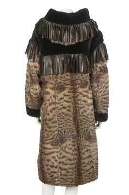 Lot 90 - An Yves Saint Laurent bobcat fur coat, 1980s