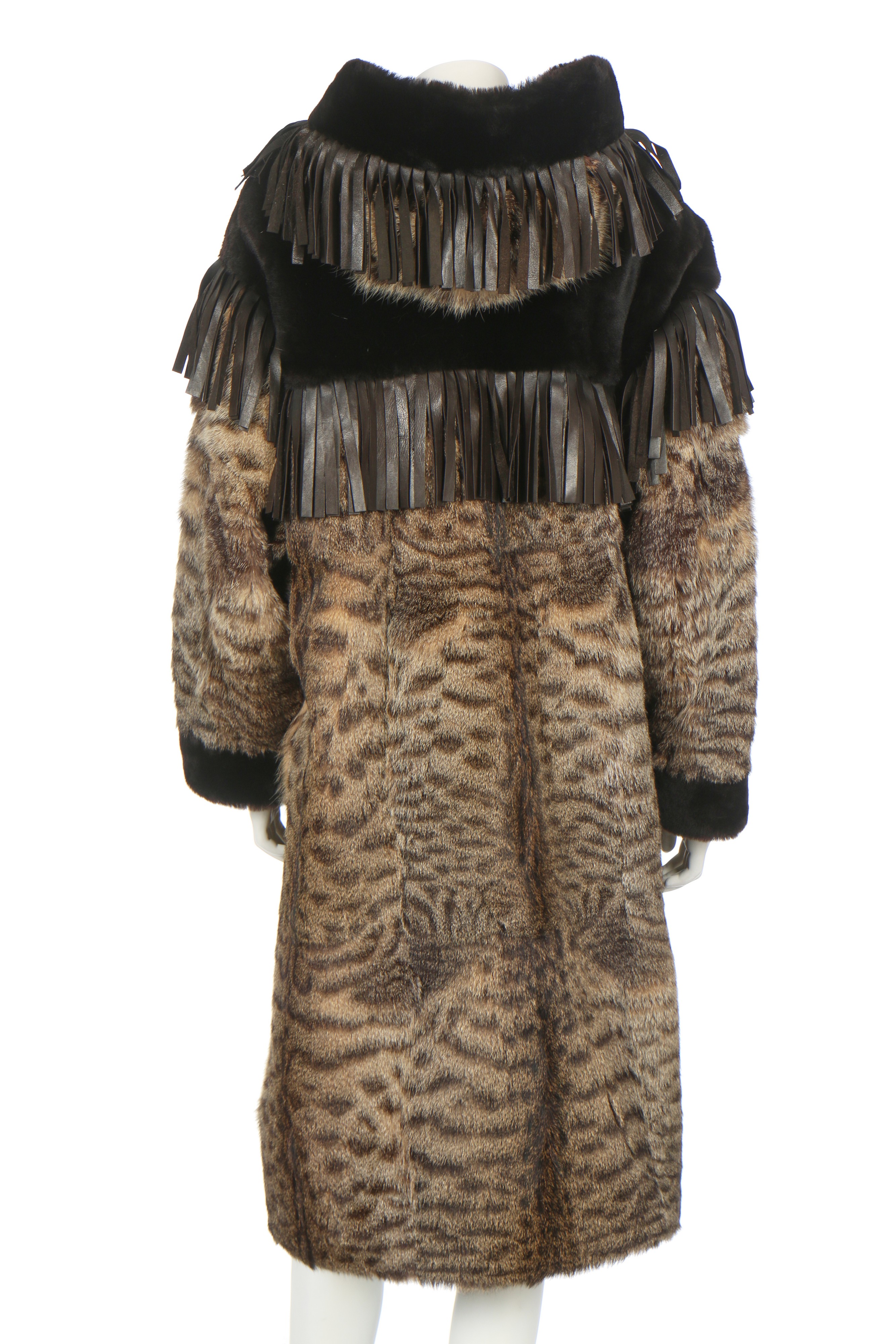 Lot 90 An Yves Saint Laurent bobcat fur coat, 1980s