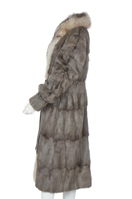 Lot 91 - An Yves Saint Laurent grey squirrel fur coat, 2000s