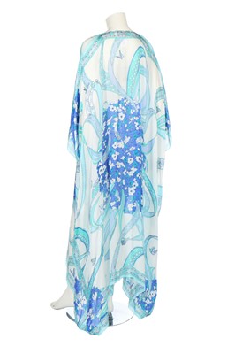 Lot 97 - Two Pucci printed silk cover-ups in shades of blue, modern