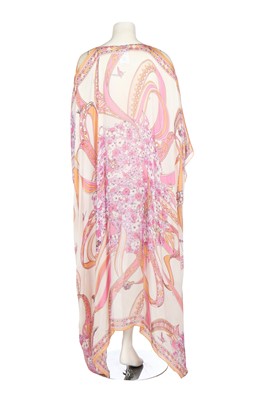 Lot 98 - Two Pucci printed silk cover-ups in shades of pink and orange, modern