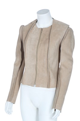 Lot 149 - A Maison Margiela 'Flat' suede jacket, 2012