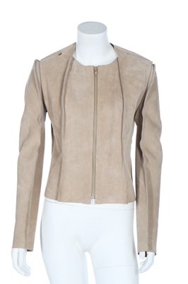 Lot 149 - A Maison Margiela 'Flat' suede jacket, 2012