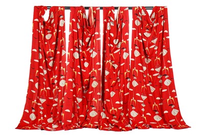 Lot 441 - A group of furnishing fabrics/curtains, mainly 1950s-60s