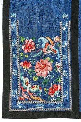 Lot 467 - An embroidered skirt, sleeve bands and others, Chinese, circa 1900