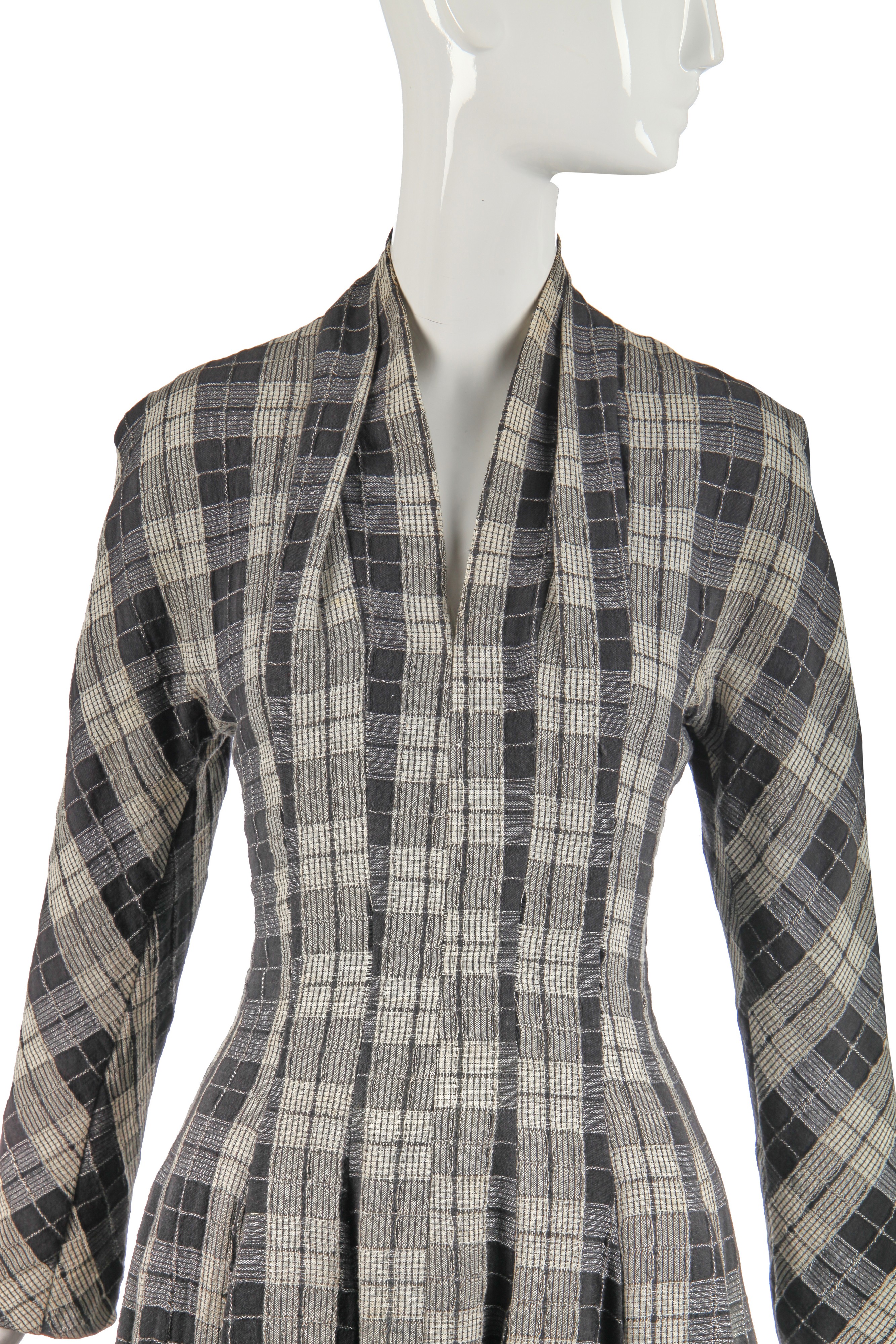 Lot 194 - A John Galliano plaid cotton dress, 'The