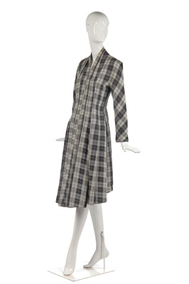 Lot 375 - A rare John Galliano tartan cotton dress, 'The Rose' collection, Autumn-Winter 1987-88