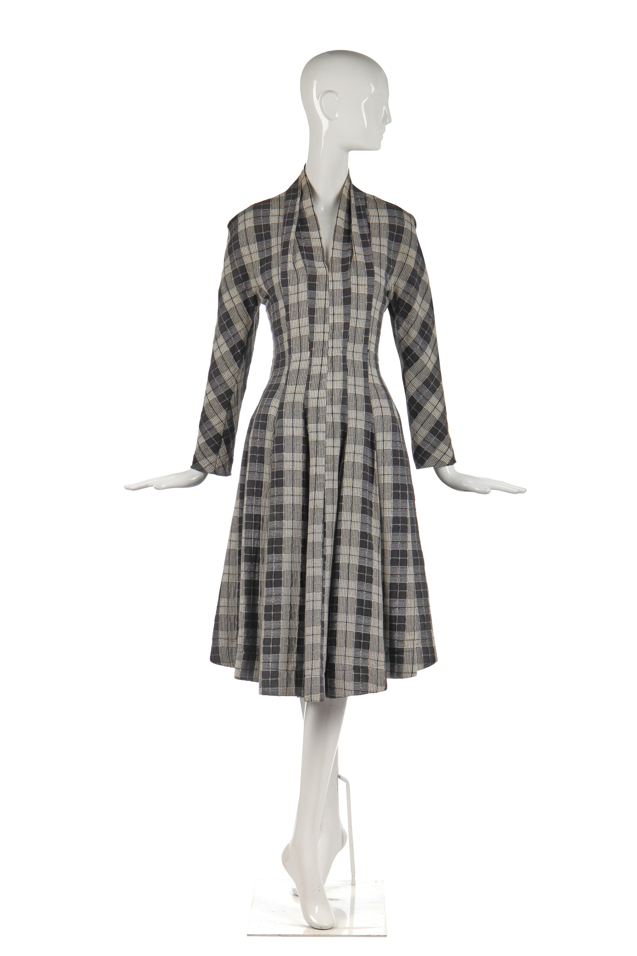 Lot 194 - A John Galliano plaid cotton dress, 'The