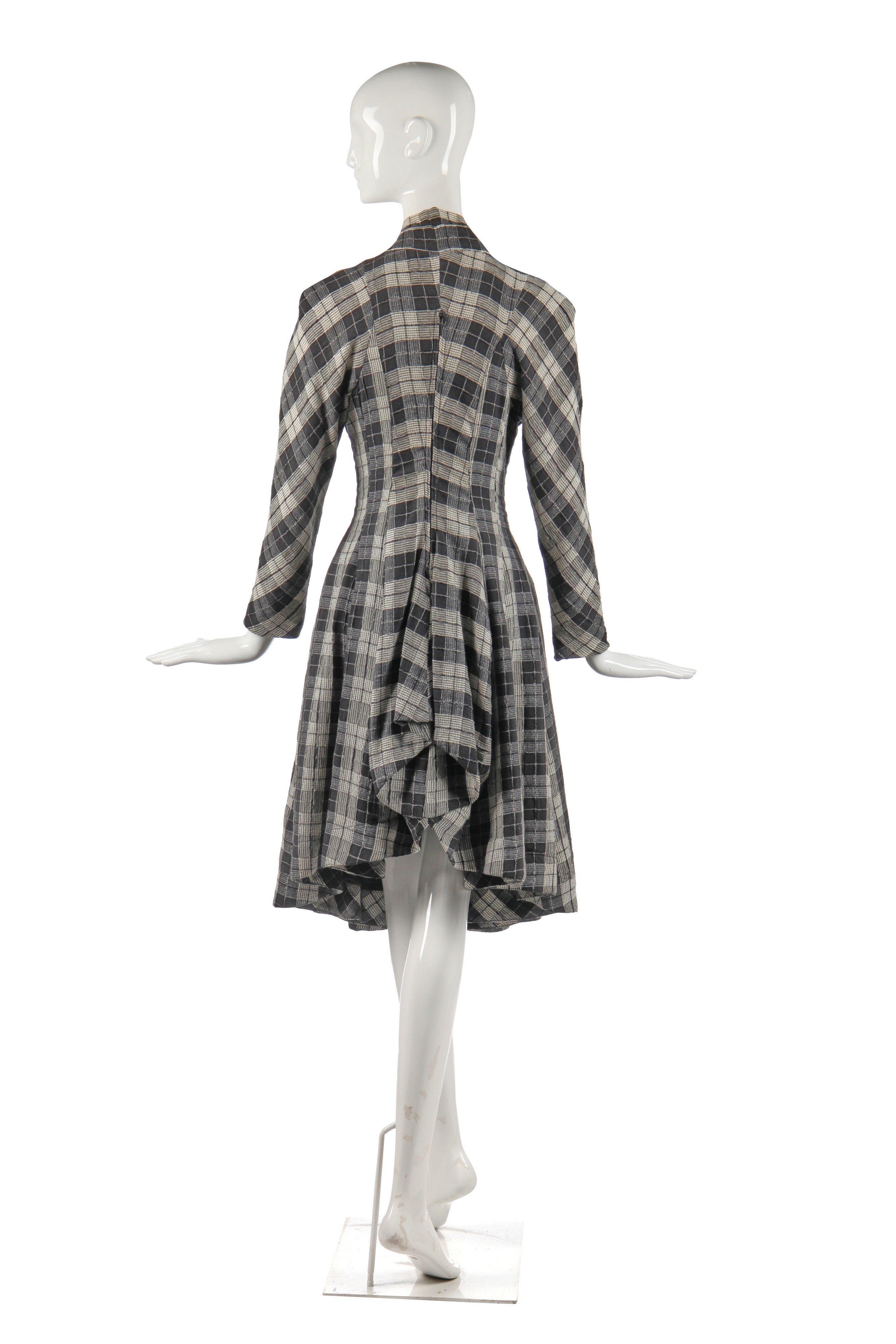 Lot 375 - A rare John Galliano tartan cotton dress,